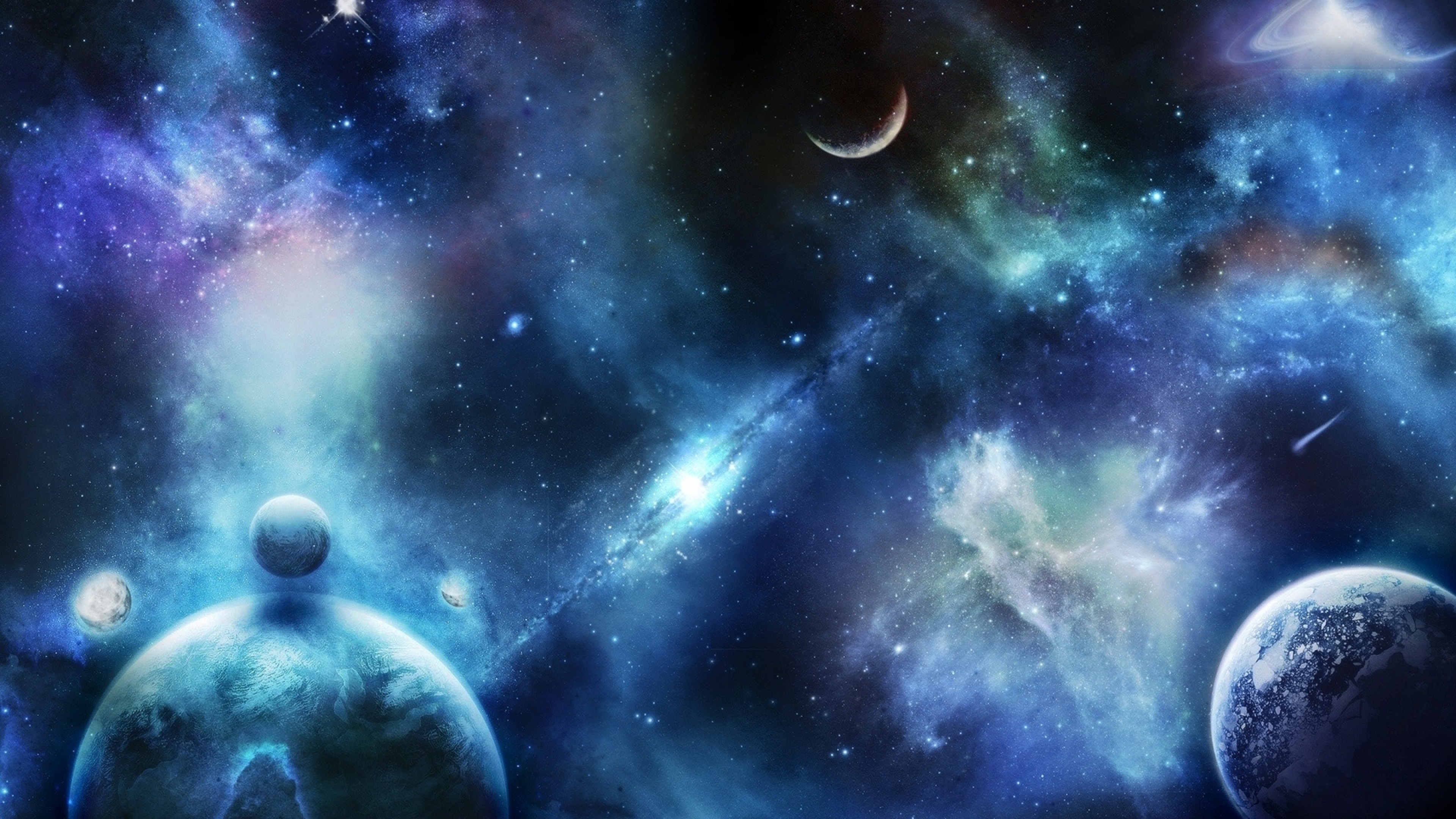 Space Universe Spots Blurring Wallpaper Background 4k Ultra HD