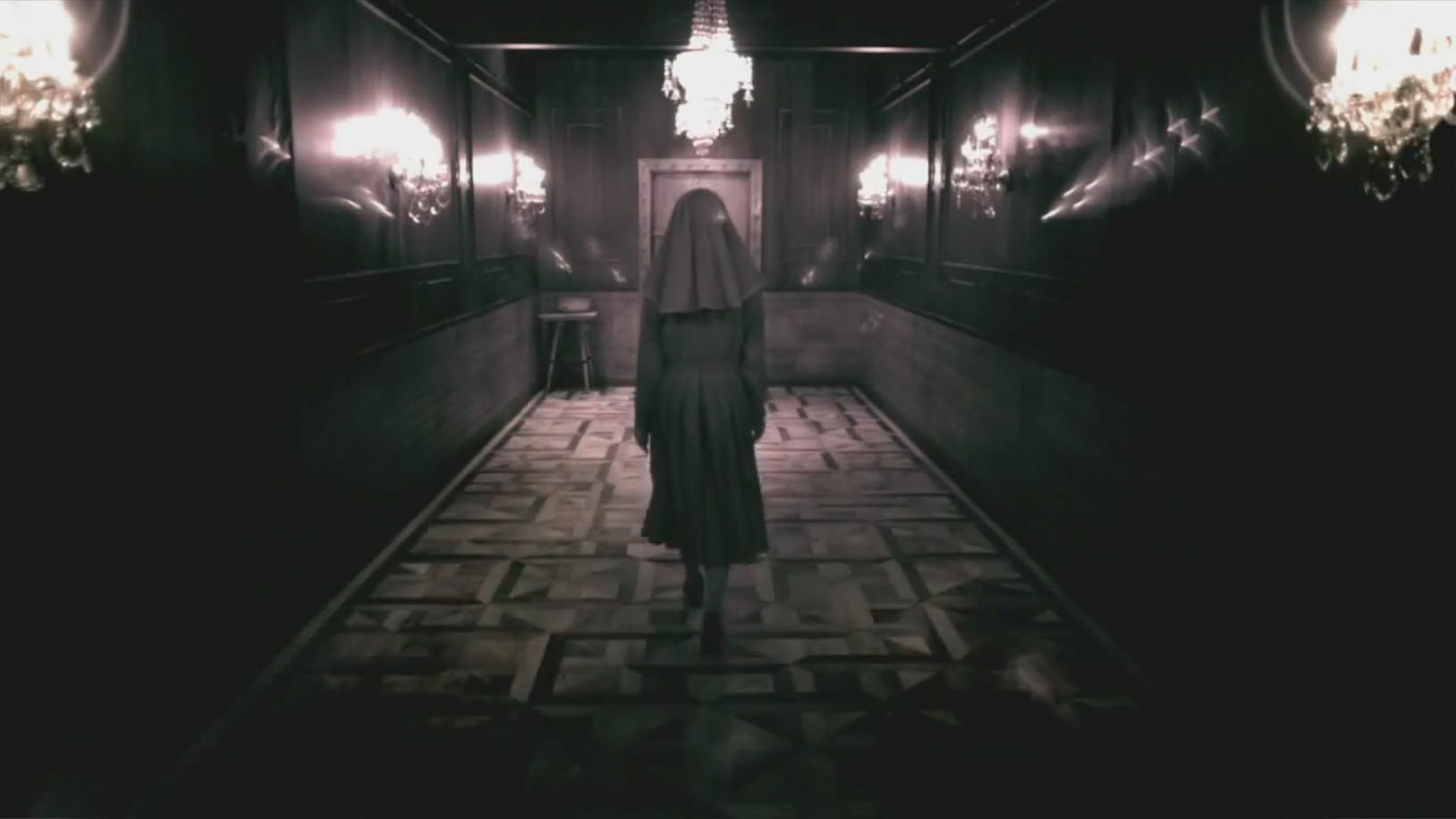 Nun Goes To Asylum Door In American Horror Story Image