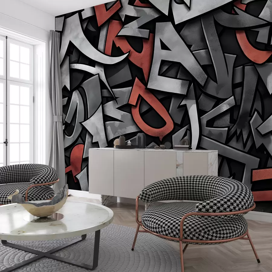 Black And White Graffiti Wallpaper