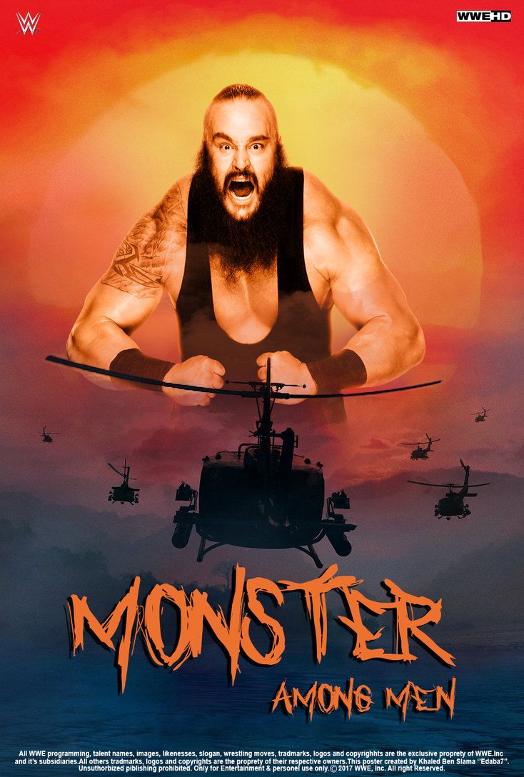 Wwe Braun Strowman Monster Among Men Poster By Edaba7