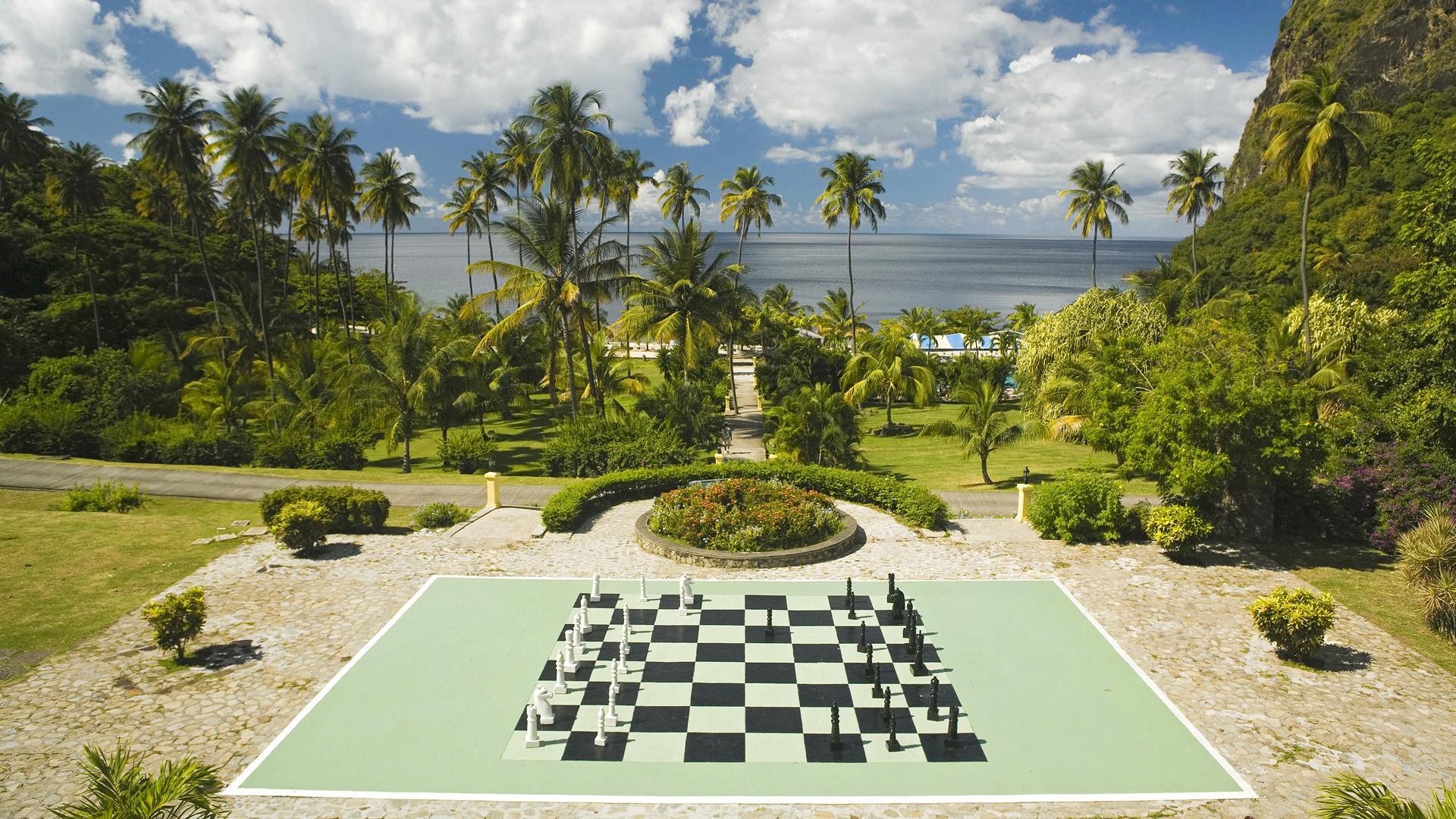 Chess Board Wallpaper Plantation Lucia