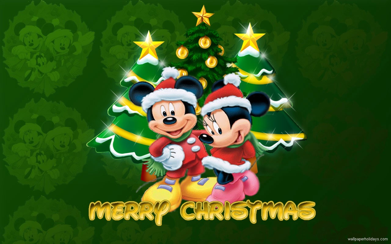 Minnie And Mickey Mouse Christmas Wallpaper Hd  Wallpapers13com