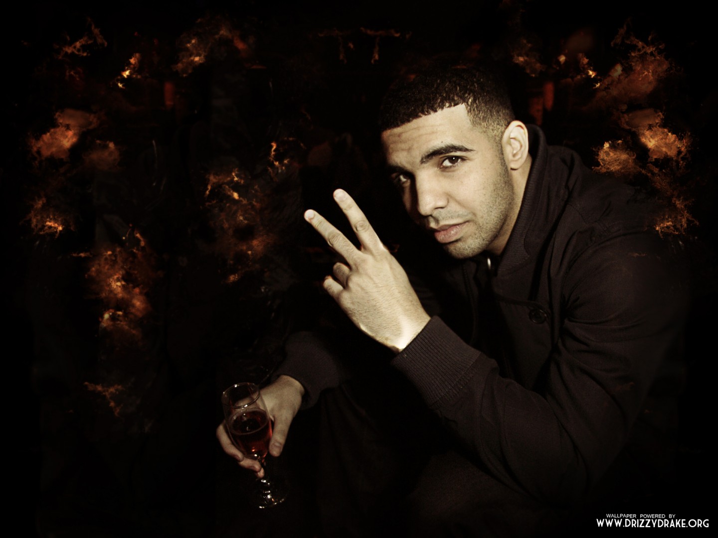 Rap Wallpapers Drake Peace Sign