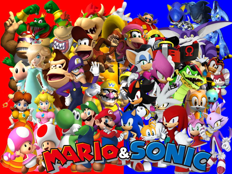 Mario And Sonic Group Pic By Mazznick