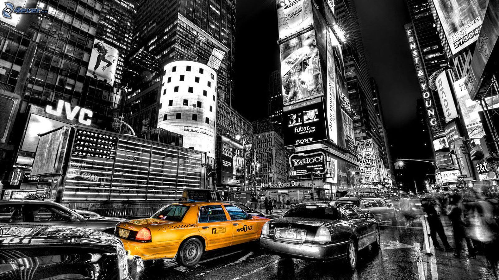 New York Taxi Wallpaper Movie Room In