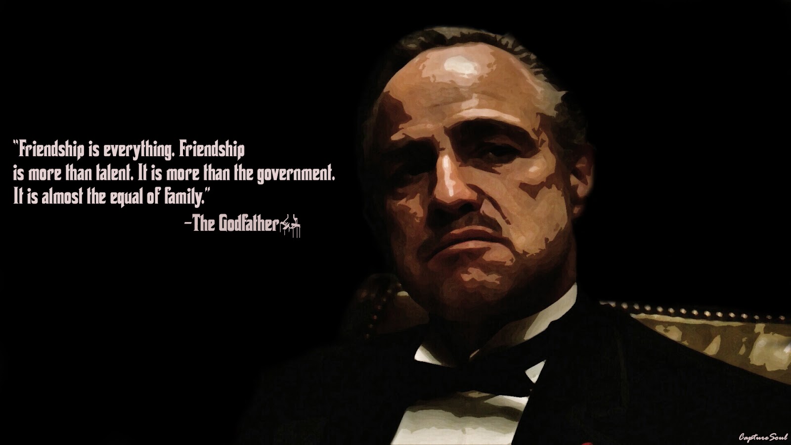 The Godfather Quotes HD Wallpaper