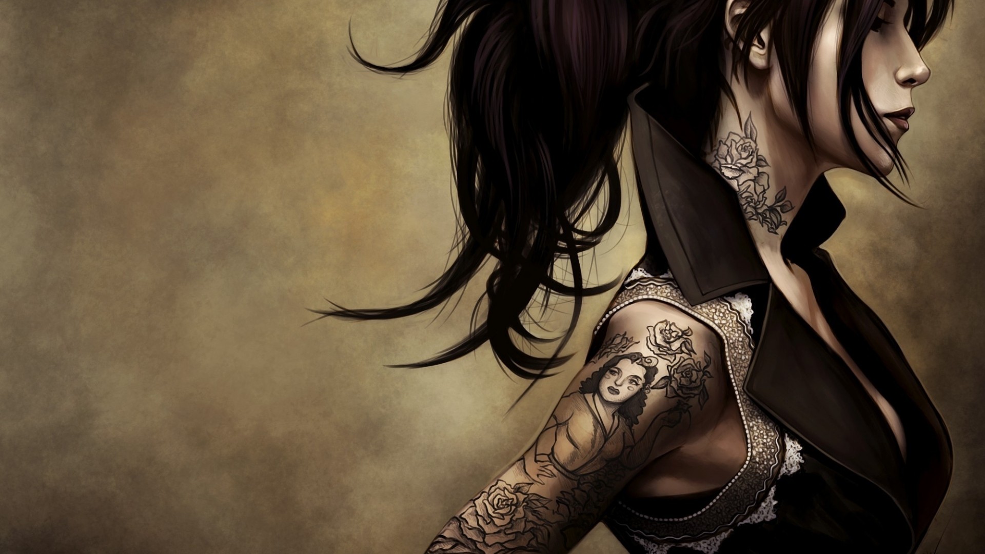 Free Download Girl Tattoo Wallpaper Sf Wallpaper [1600x900] For Your Desktop Mobile And Tablet