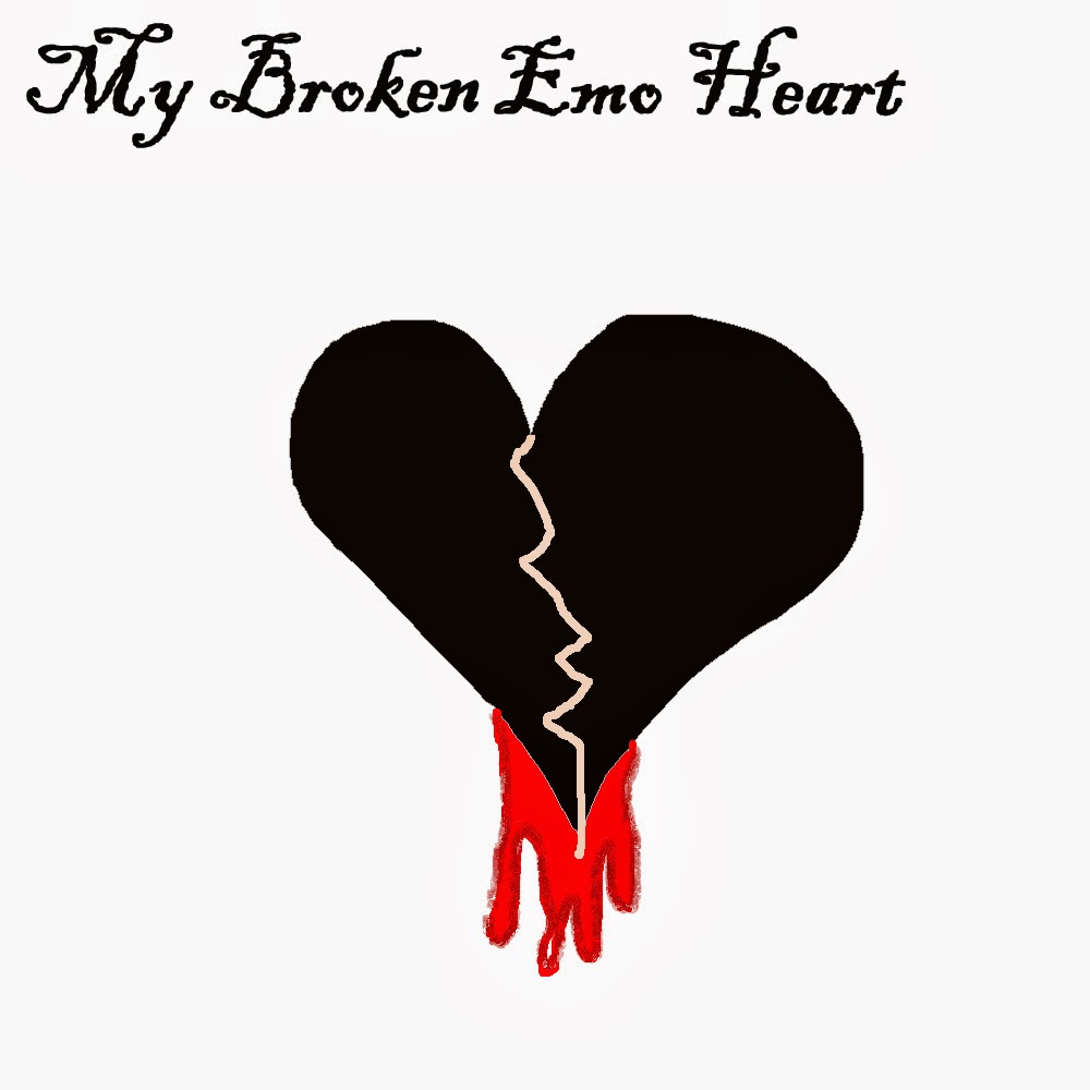 Emo Broken Heart With Blood HD Wallpaper