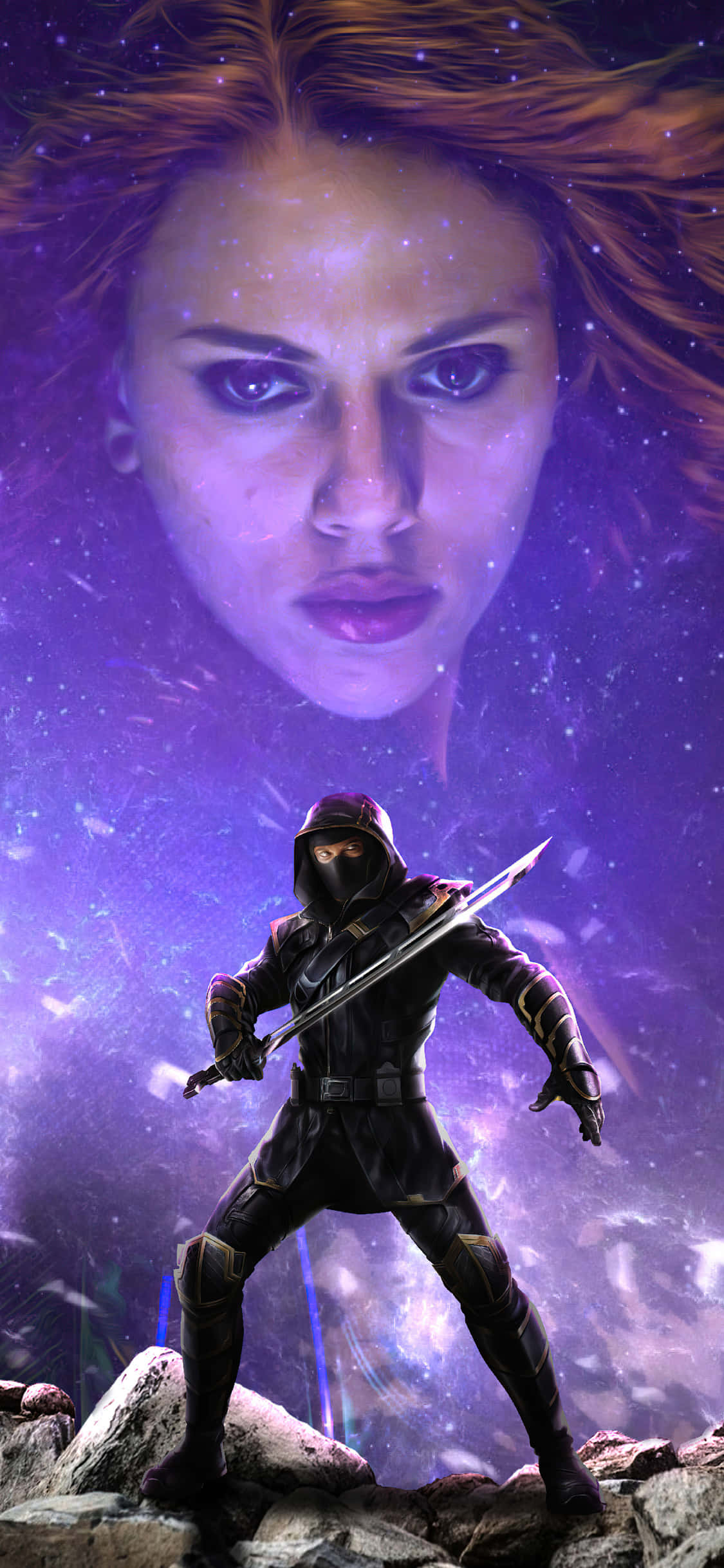 Get The Stylish Black Widow iPhone Wallpaper