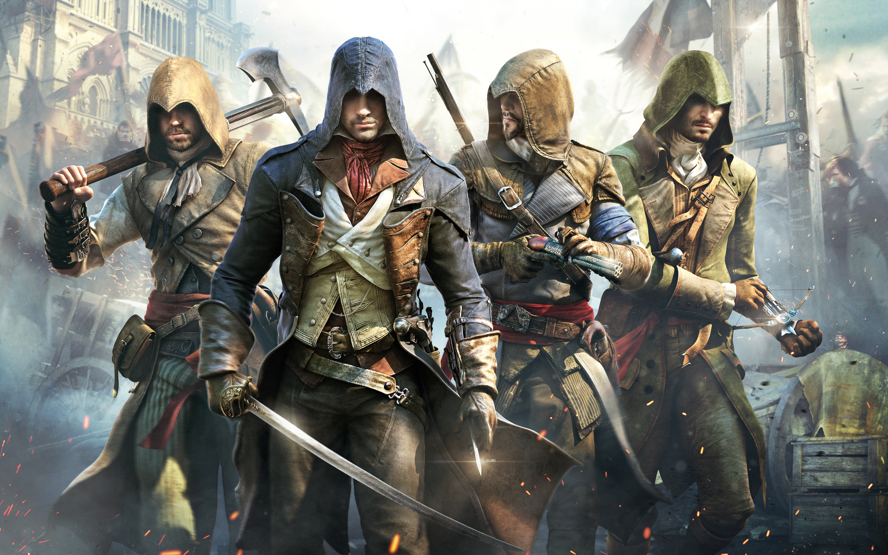 Assassins Creed Unity Poster Wide Wallpaper HD Desktop Widescreen
