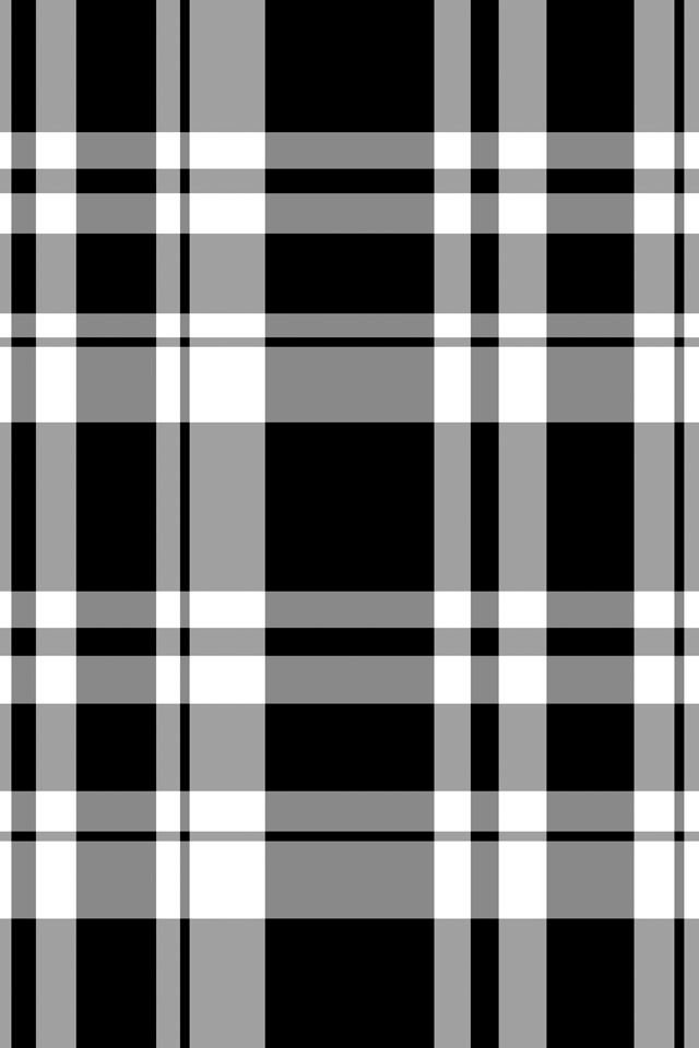 Black and White Plaid iPhone Wallpaper