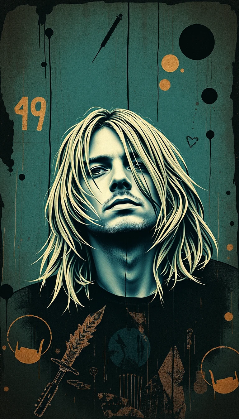 Kurt Cobain Phone Wallpaper