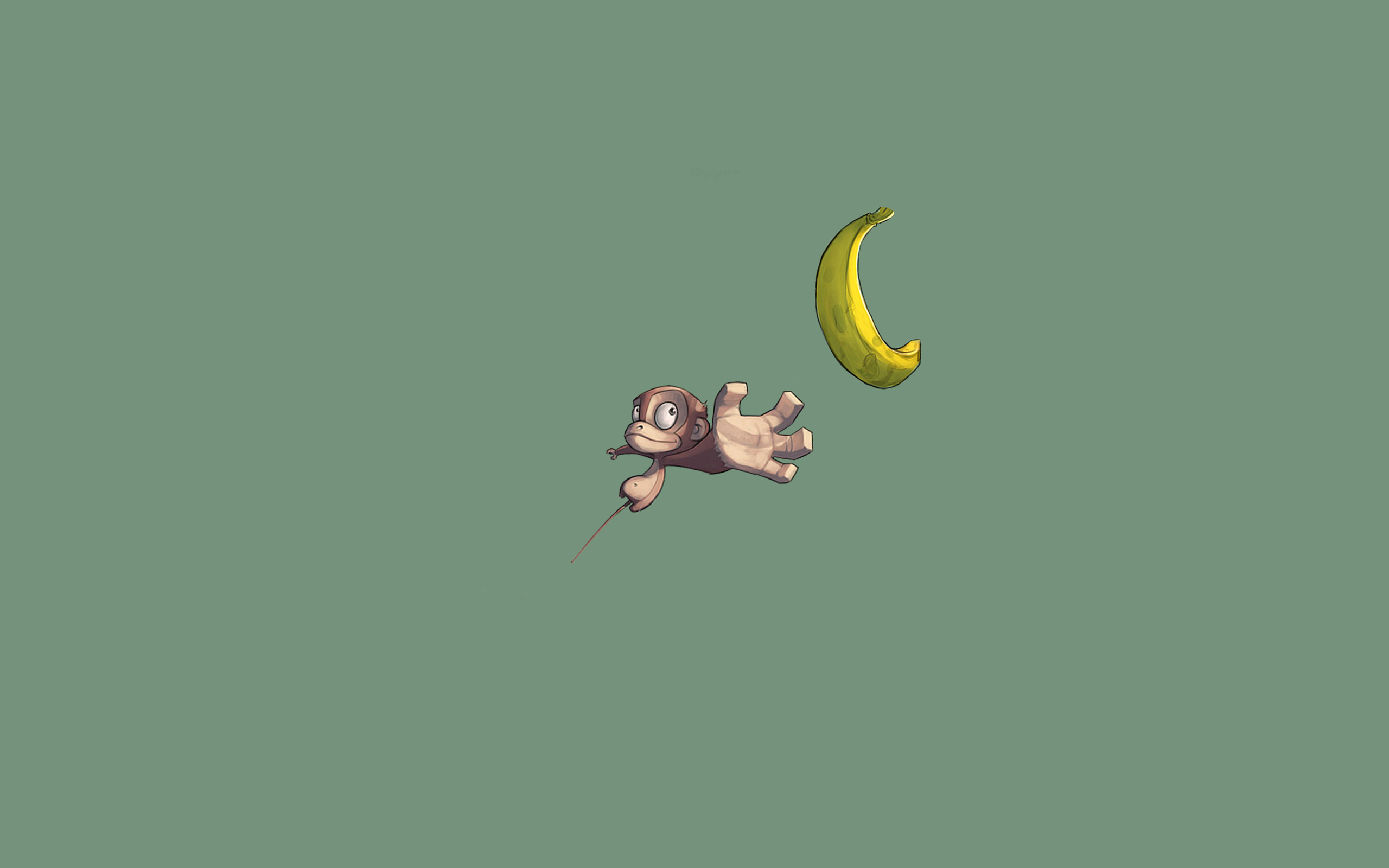Monkey And Banana Desktop Wallpaper