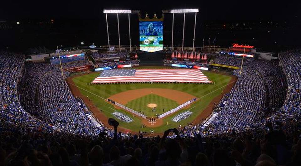  Royals and the San Francisco Giants in the game one of the Word Series