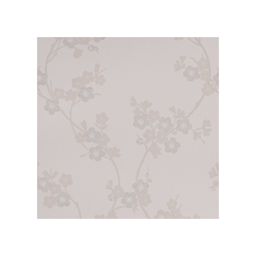 Graham Brown Wallpaper Cherry Blossom White