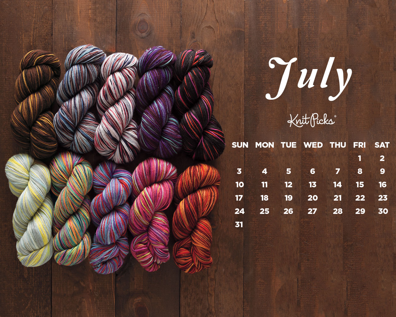 July 2016 Calendar   KnitPicks Staff Knitting Blog 1280x1024
