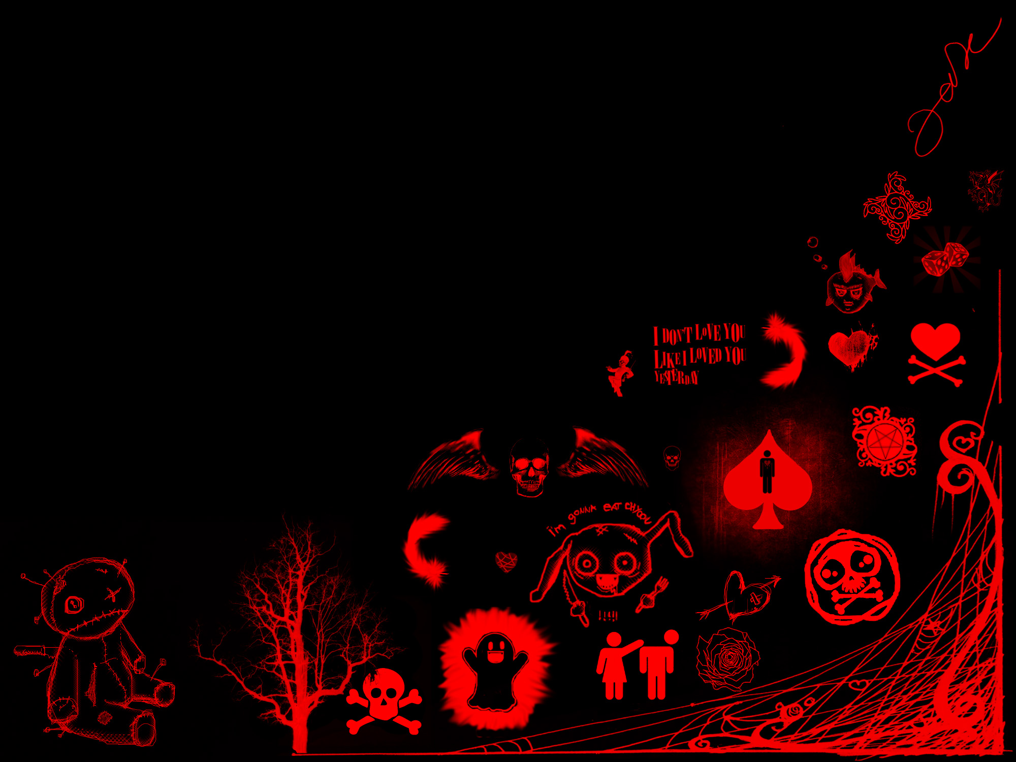Background Black And Red For Puter