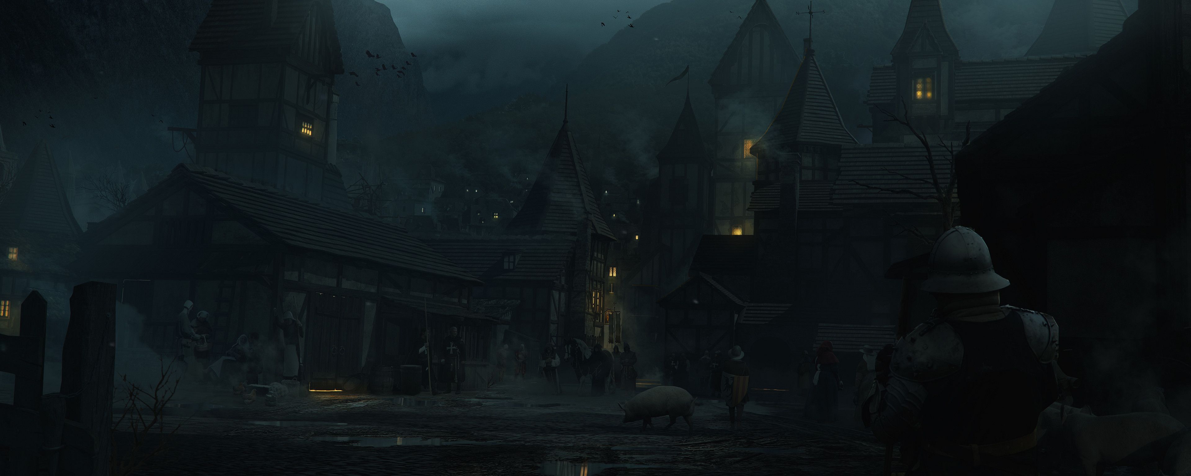 Dark Medieval Wallpaper