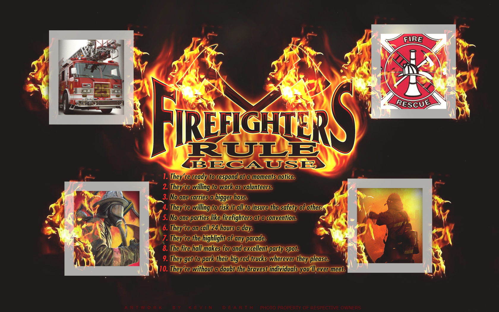 Fire Fighter Wallpaper By Kevinsgraphics