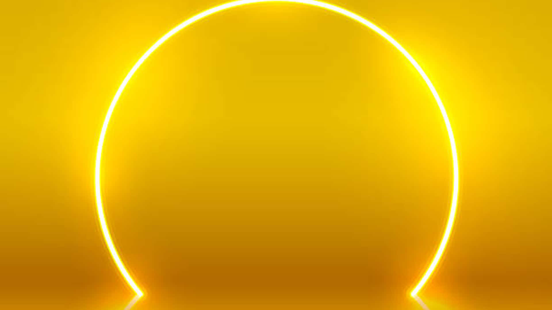 A Vibrant Yellow Neon Light To Up The Night Wallpaper
