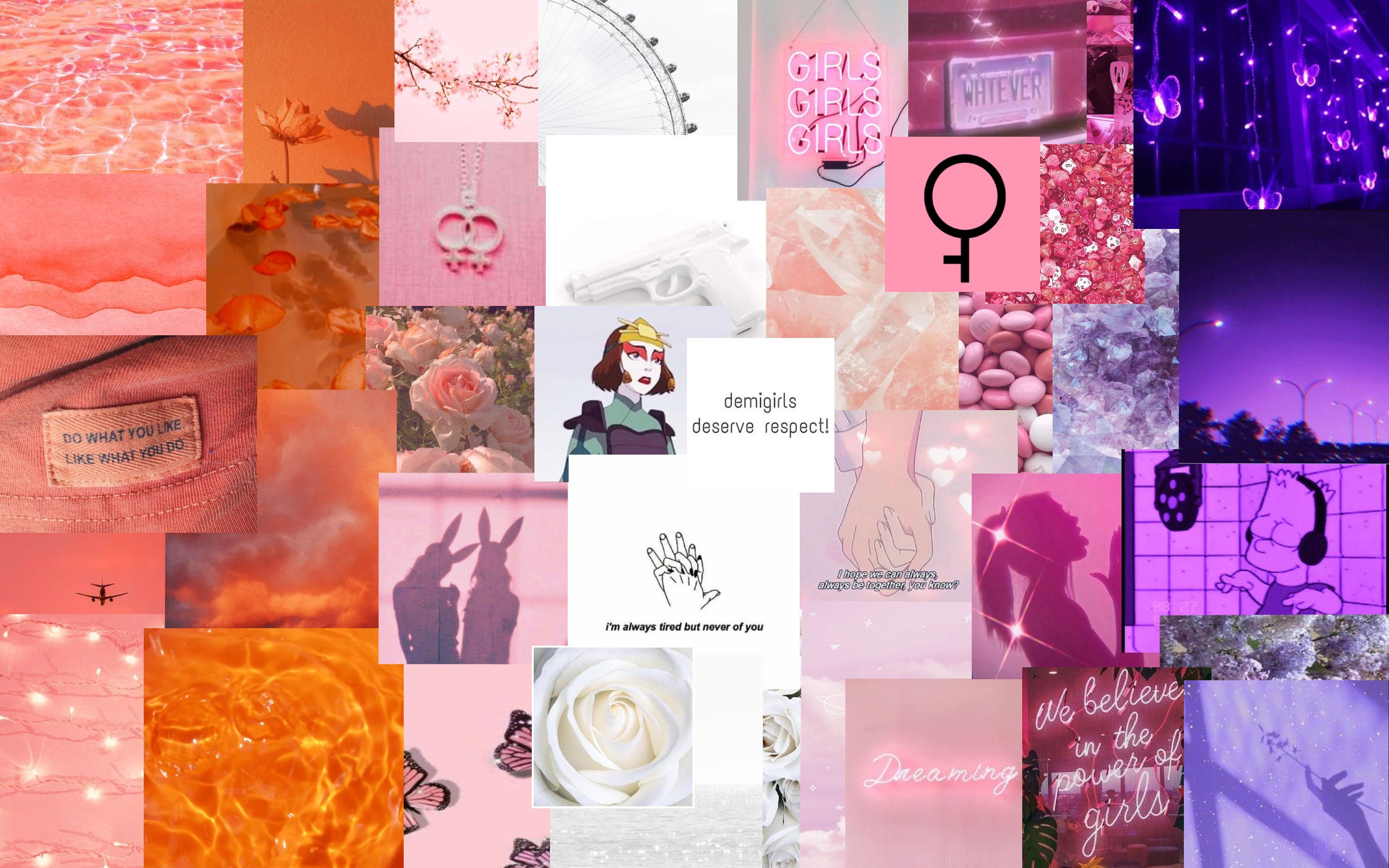 Demigirl Lesbian Aesthetic Wallpaper Made By Me R