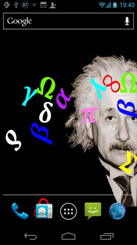 Albert Einstein Smoking Colors Background Live