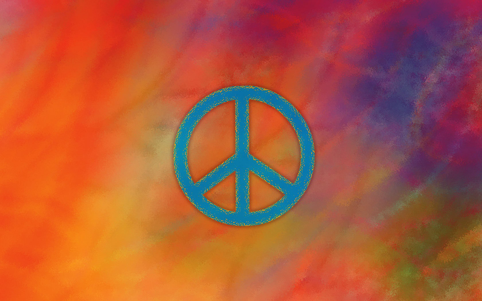 Free Yoga OM and Peace Symbol Wallpapers 1680x1050
