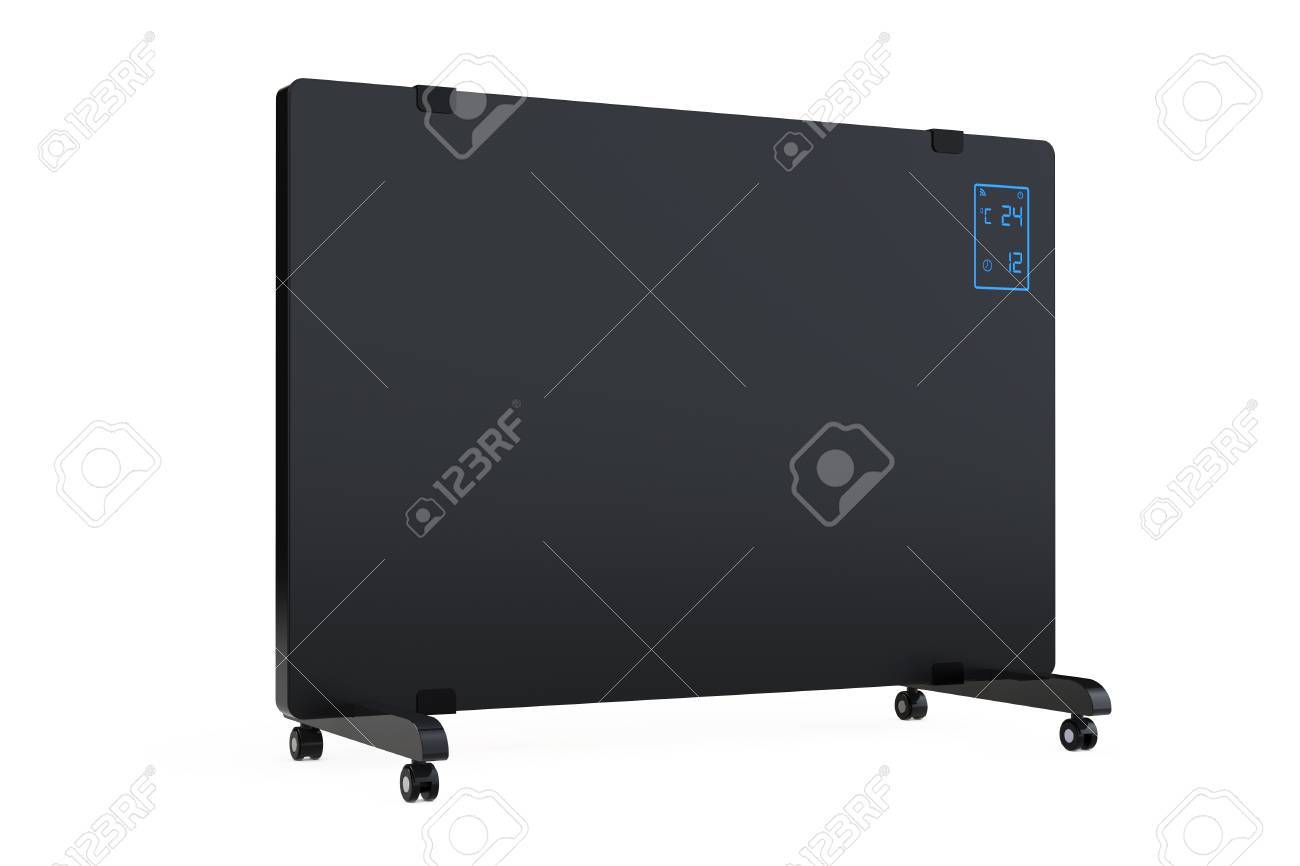Mobile Convection Heater Radiator On A White Background 3d