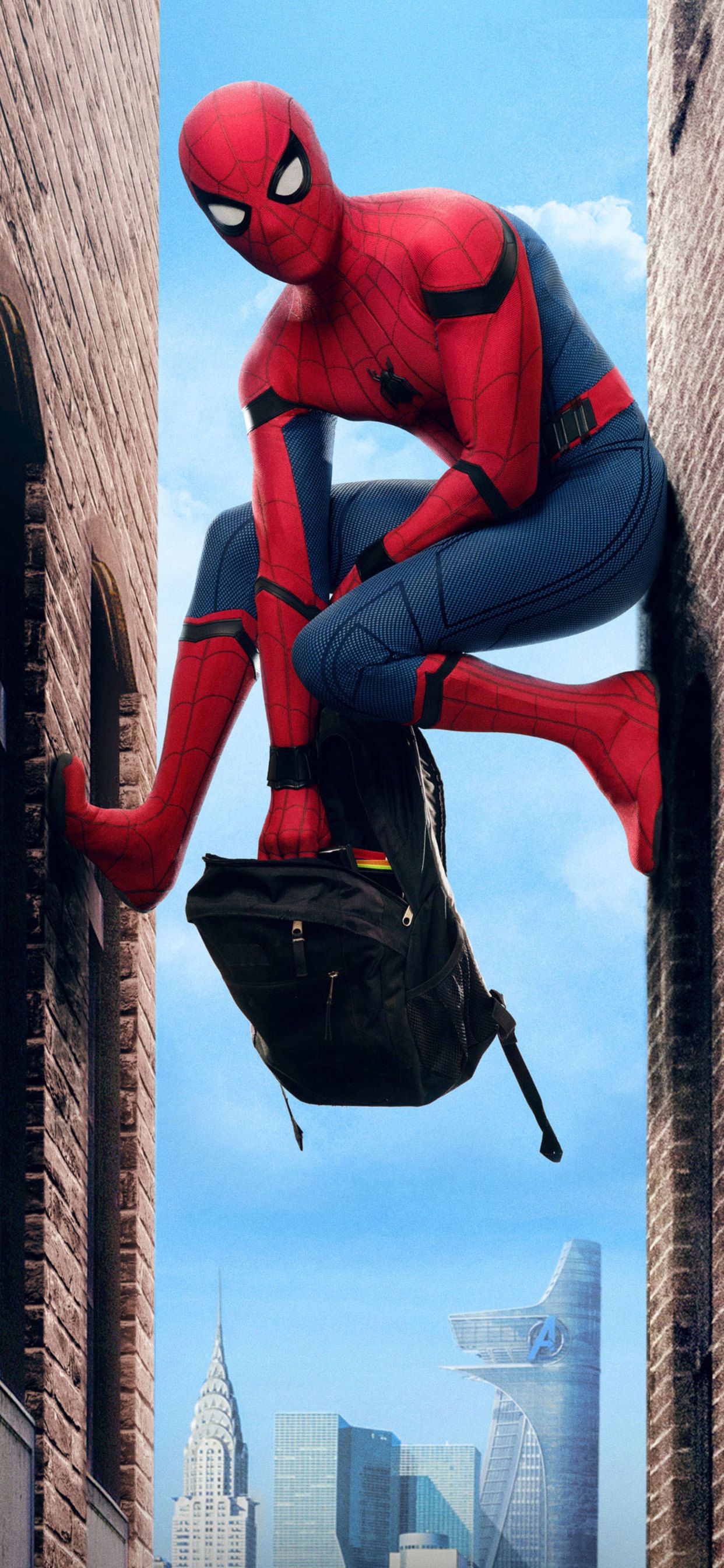 Spider Man Homeing iPhone Wallpaper Top