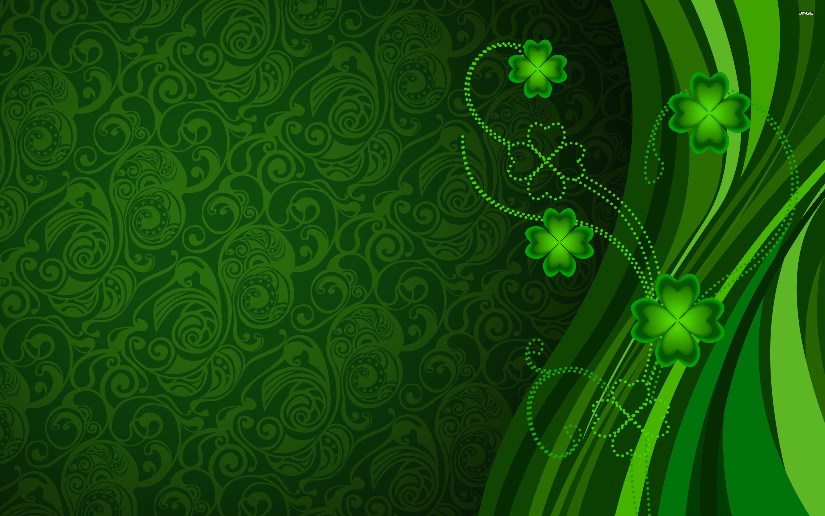 Clovers Wallpaper Holiday
