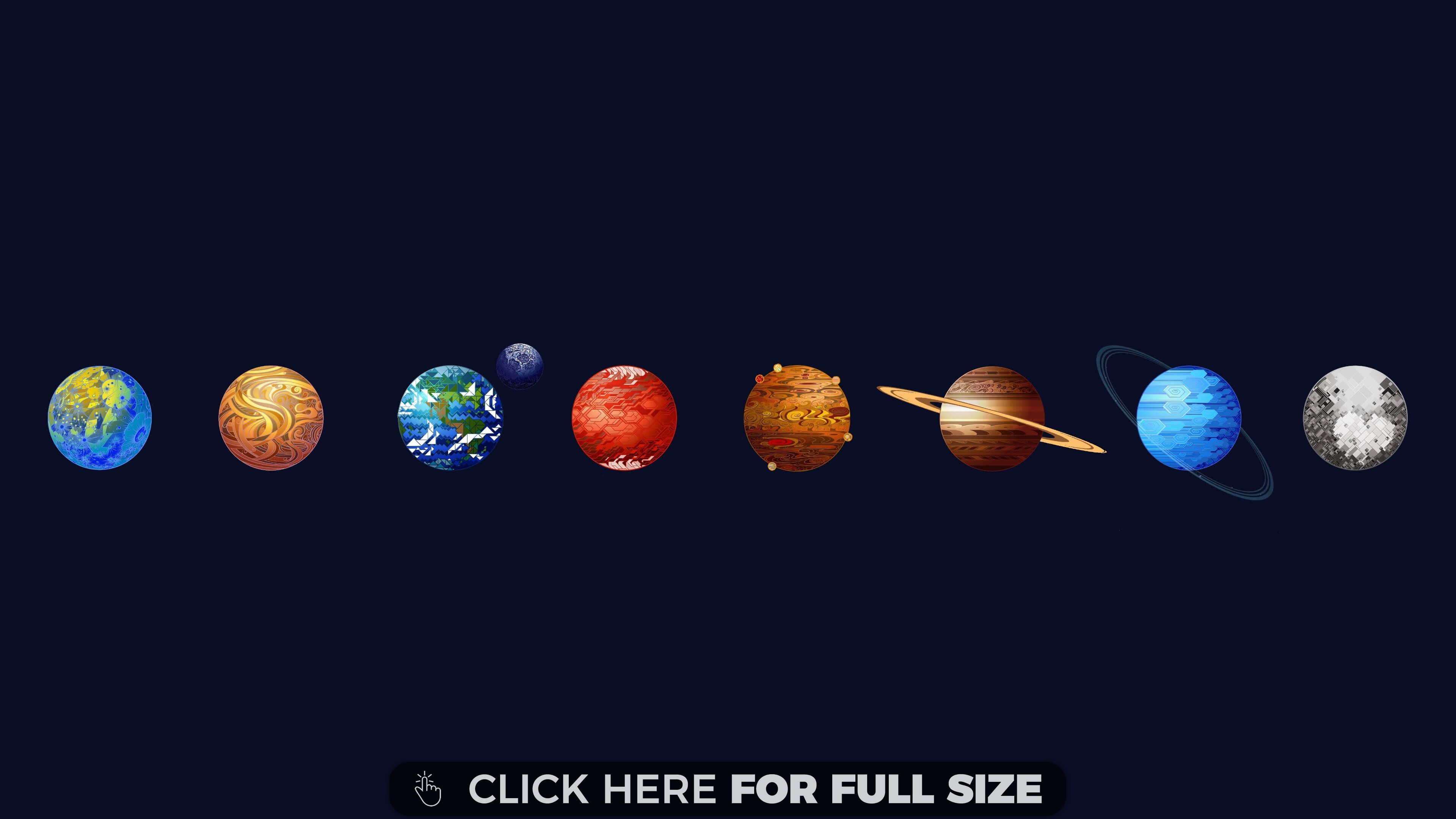 Solar System 4k Wallpaper