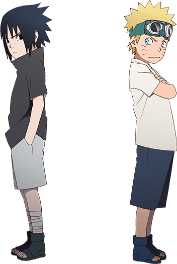 Naruto and Sasuke Kid by AiKawaiiChan on
