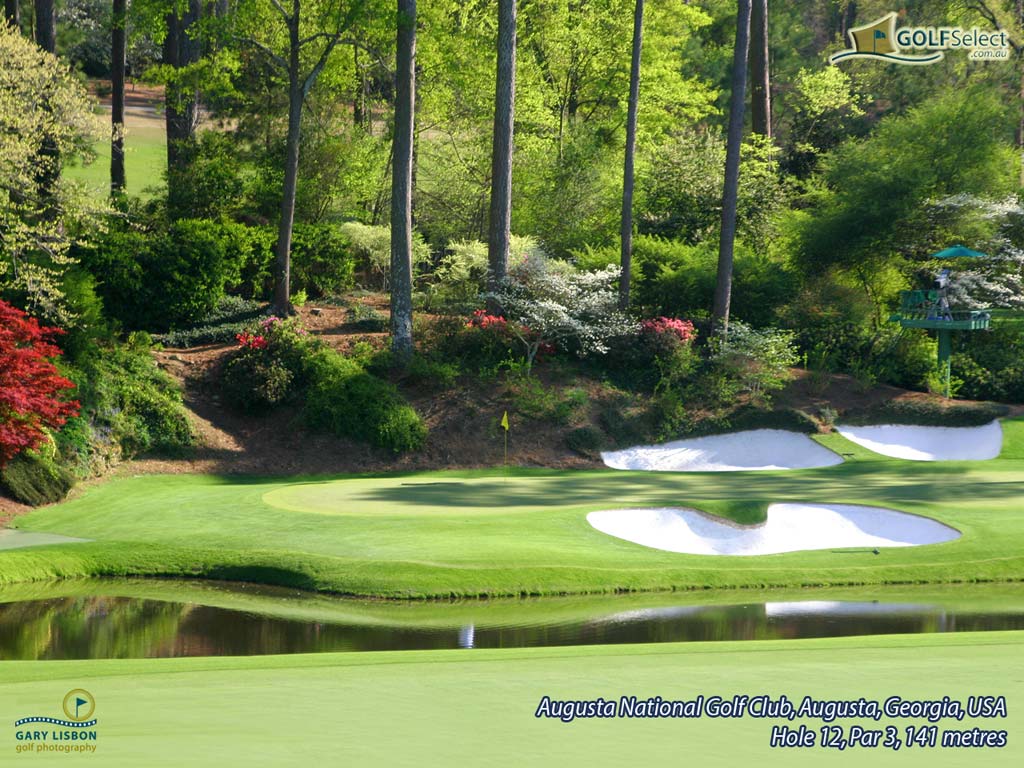 GOLFSelect   Golf Wallpaper   Augusta National   Hole 12 Par 3 141