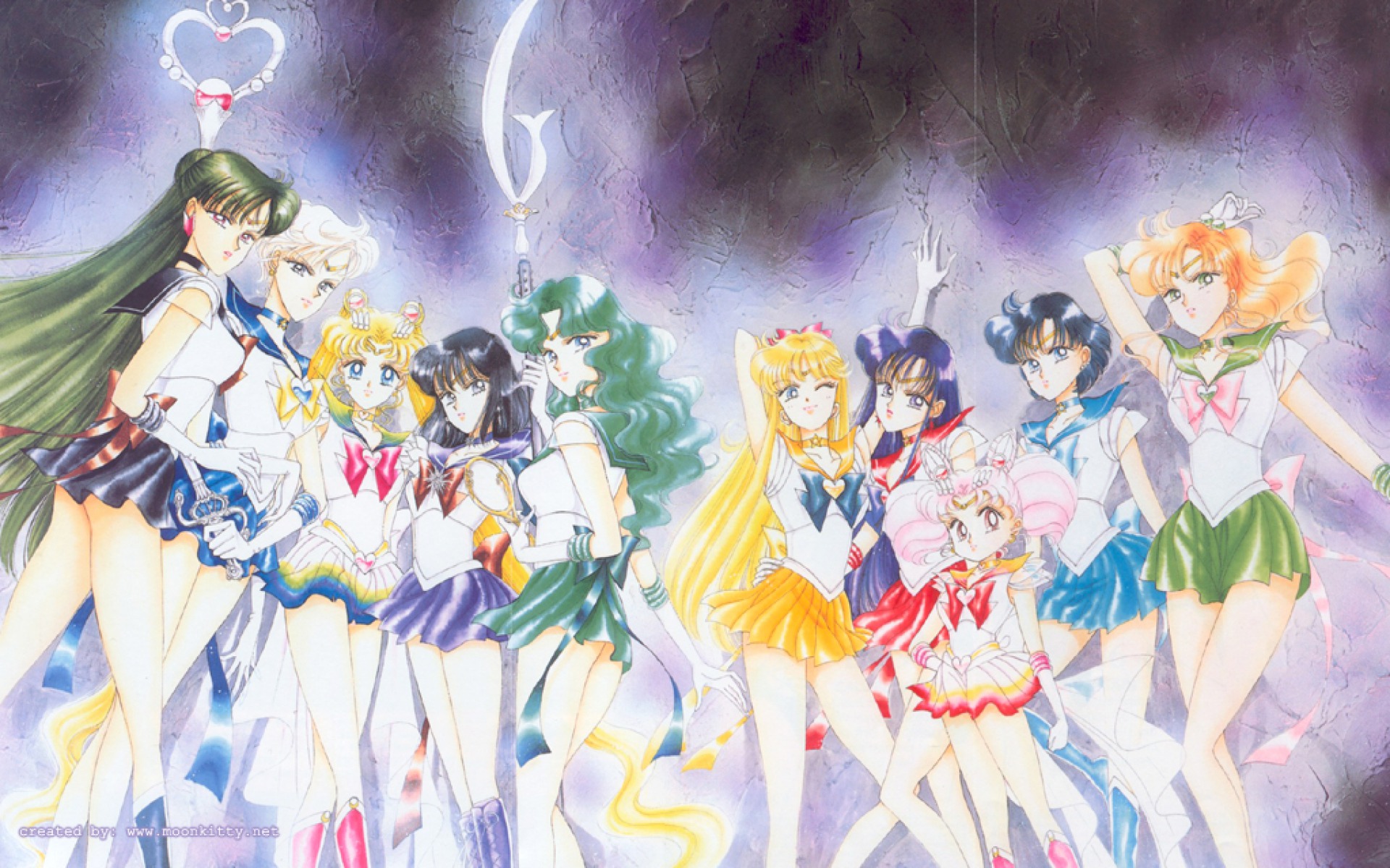 Sailor Moon grupo Pose fondos de escritorio WallpaperPixel