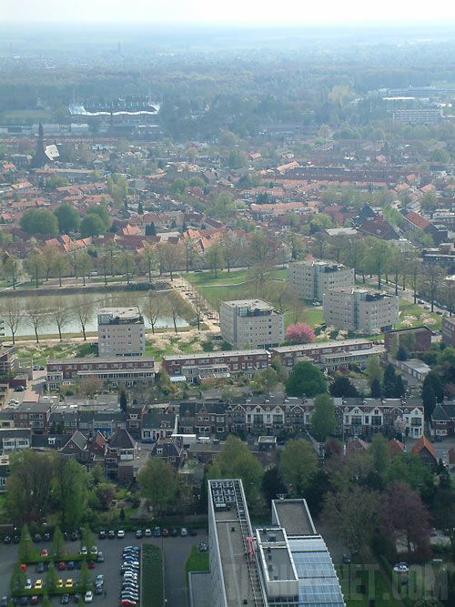 Aerial Of Tilburg The Netherlands Wallpaper