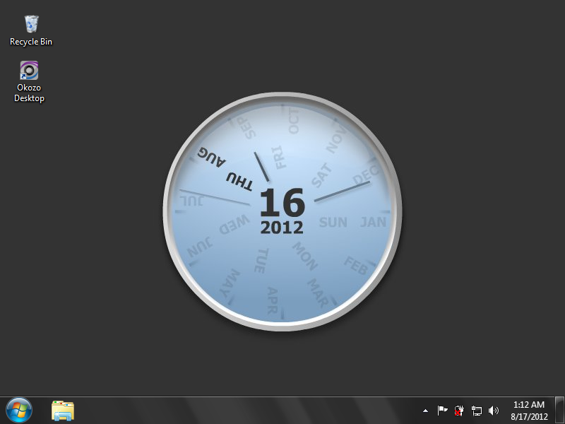 Calendar Desktop Clock Screenshot Wallpaper