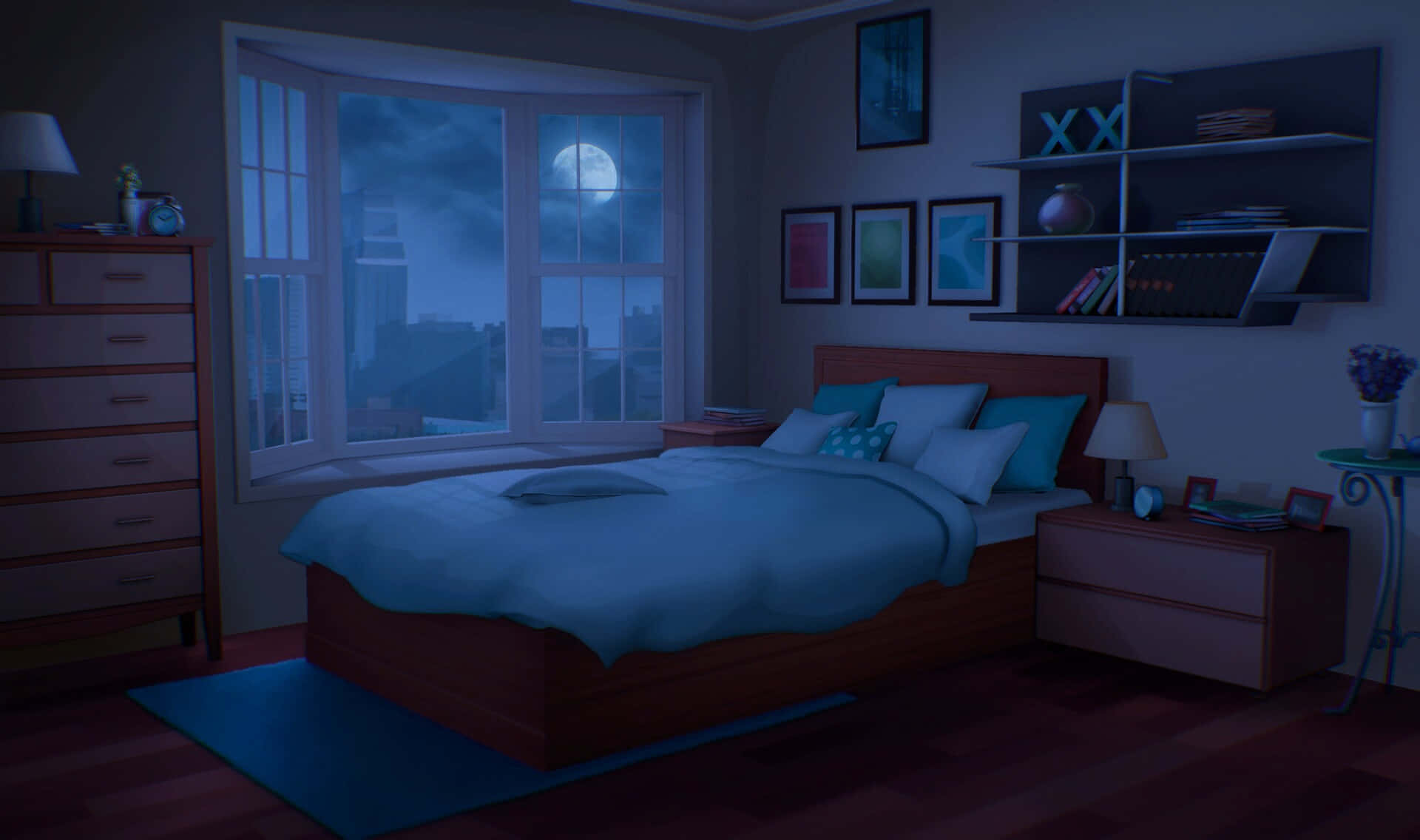 Anime Bedroom Background Wallpaper