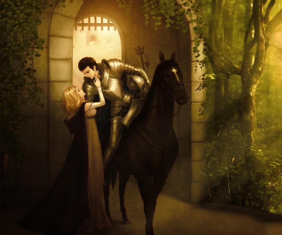 Forest Knights Princess Sunlight Lovers Anime Medieval Horseback
