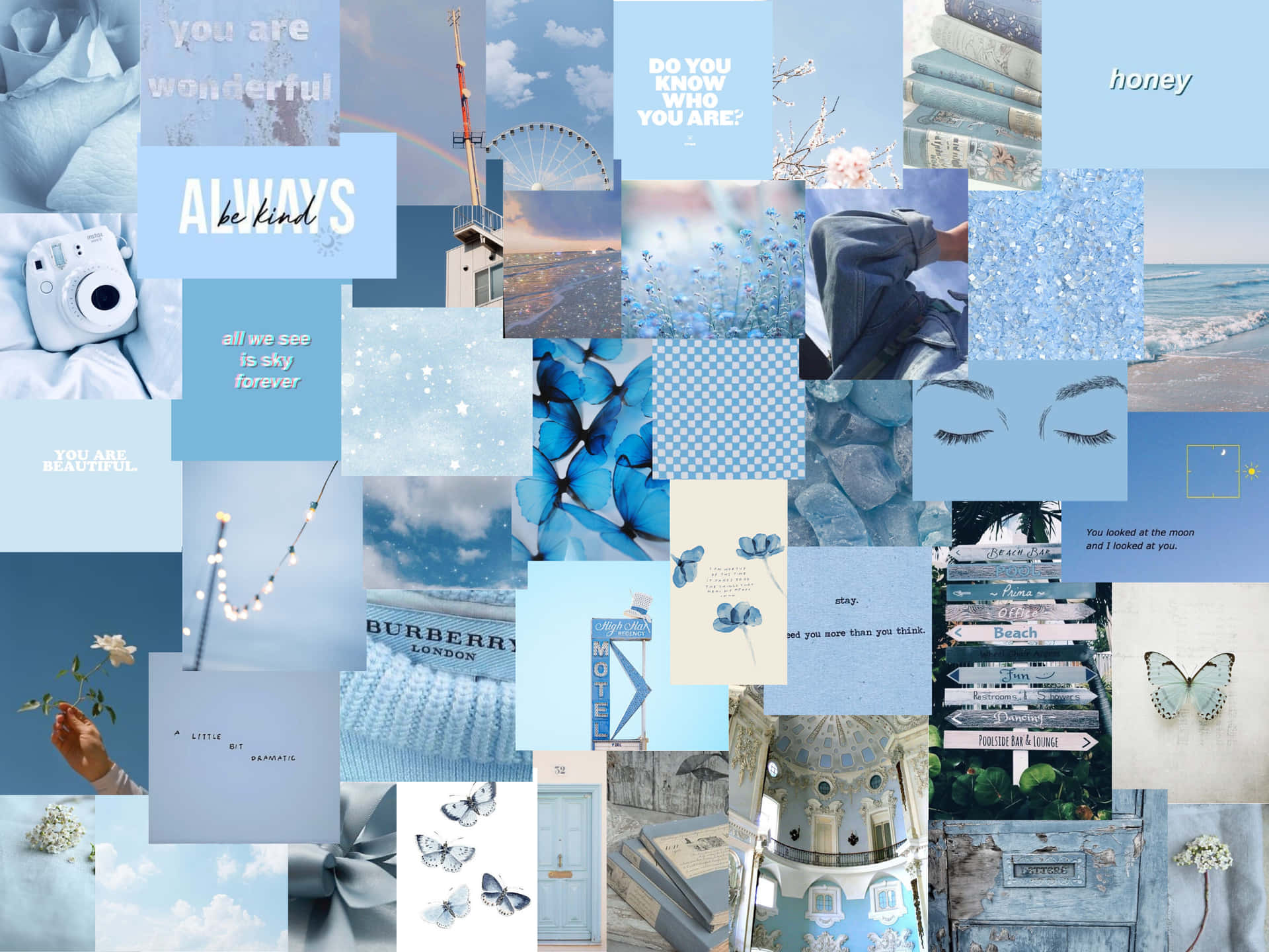 Pastel Blue Aesthetic Wallpaper