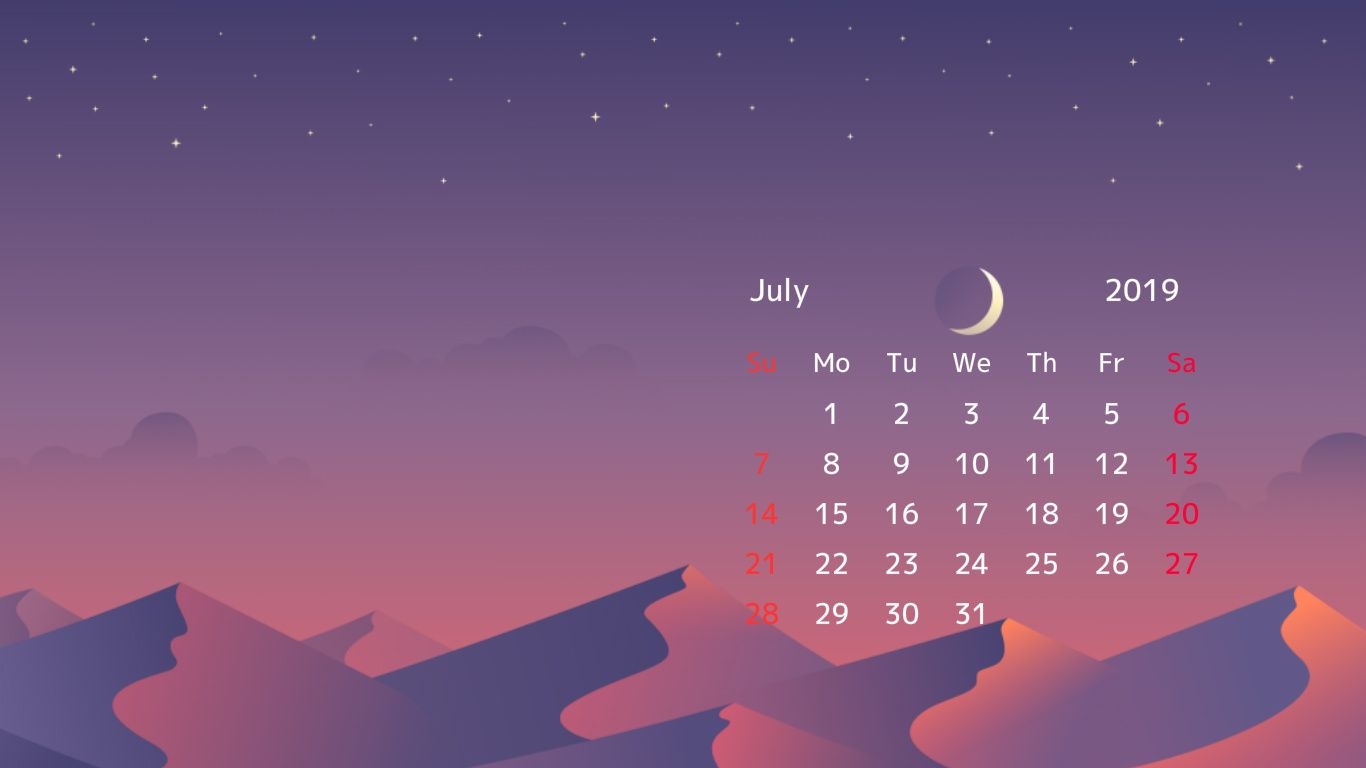 July Calendar HD Wallpaper Background Image Photos