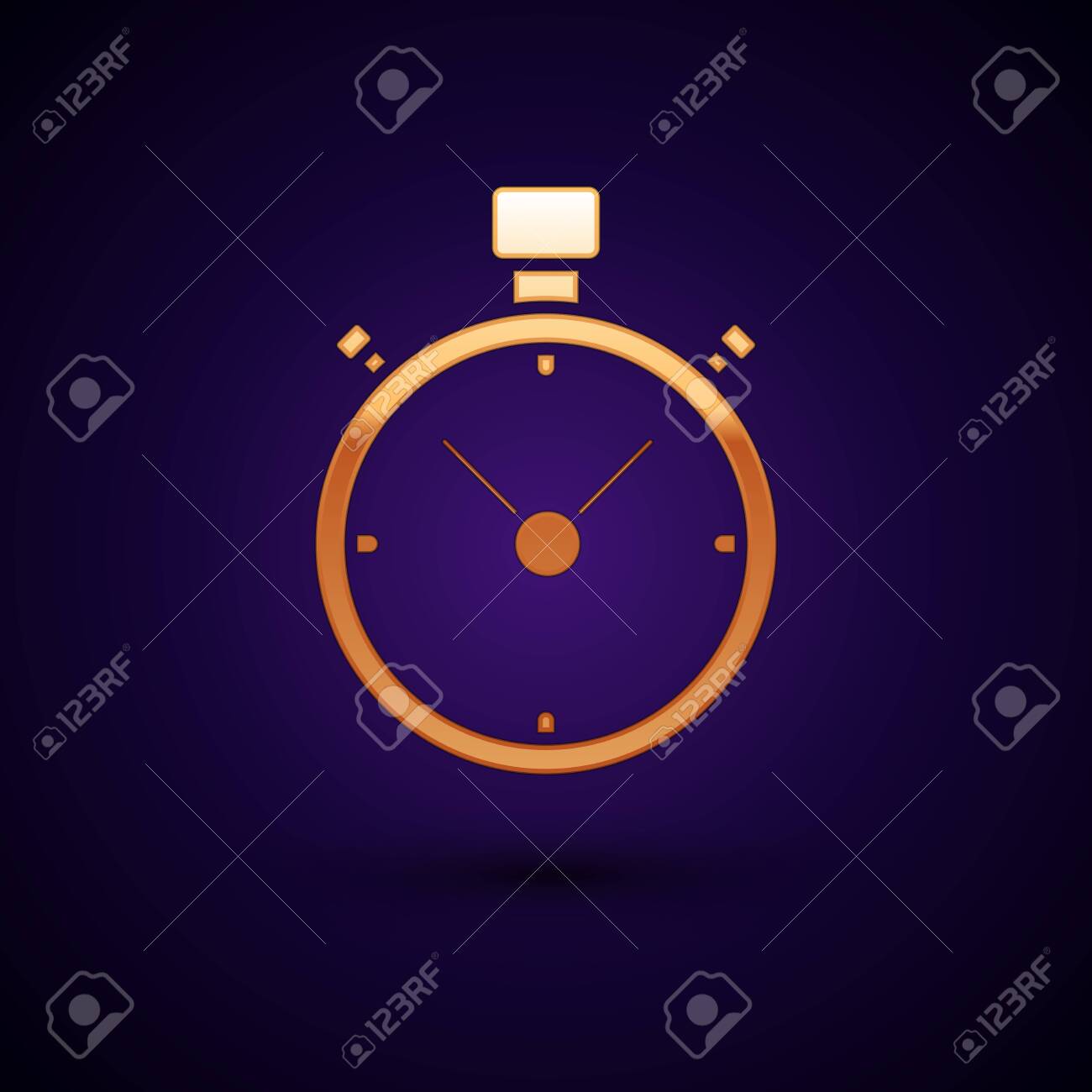 free-download-gold-stopwatch-icon-isolated-on-dark-blue-background-time