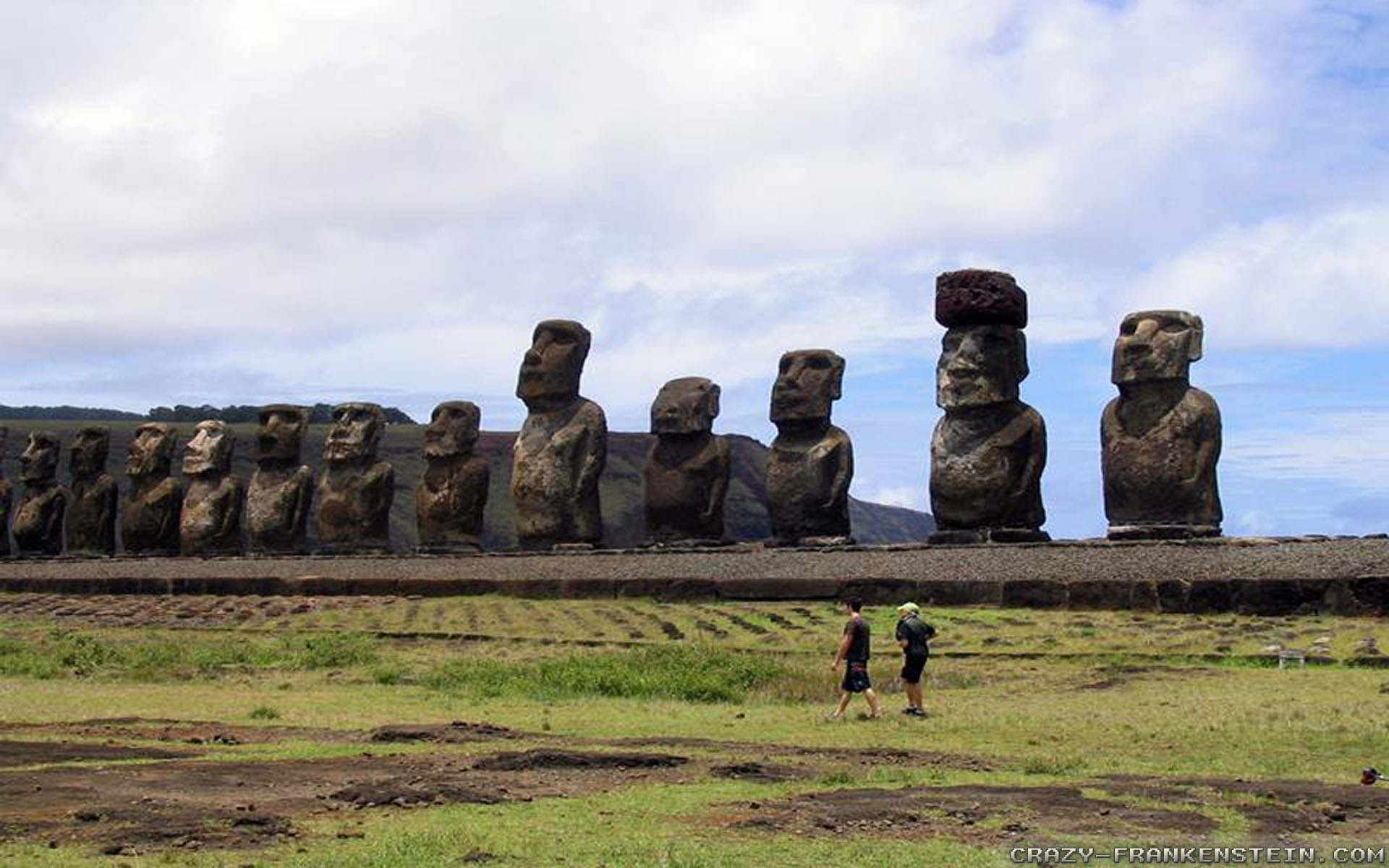 Easter Island Moai Statues Alafoto Wallpaper