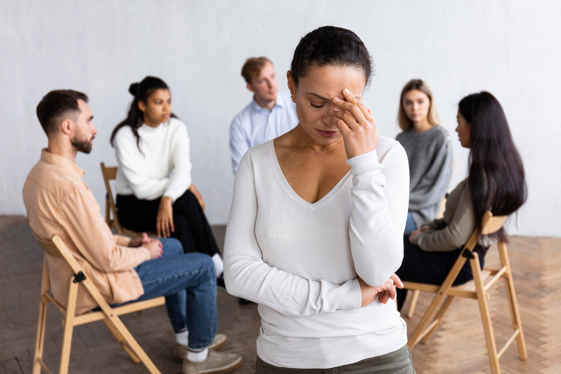 Group Counselling People Wallpaper