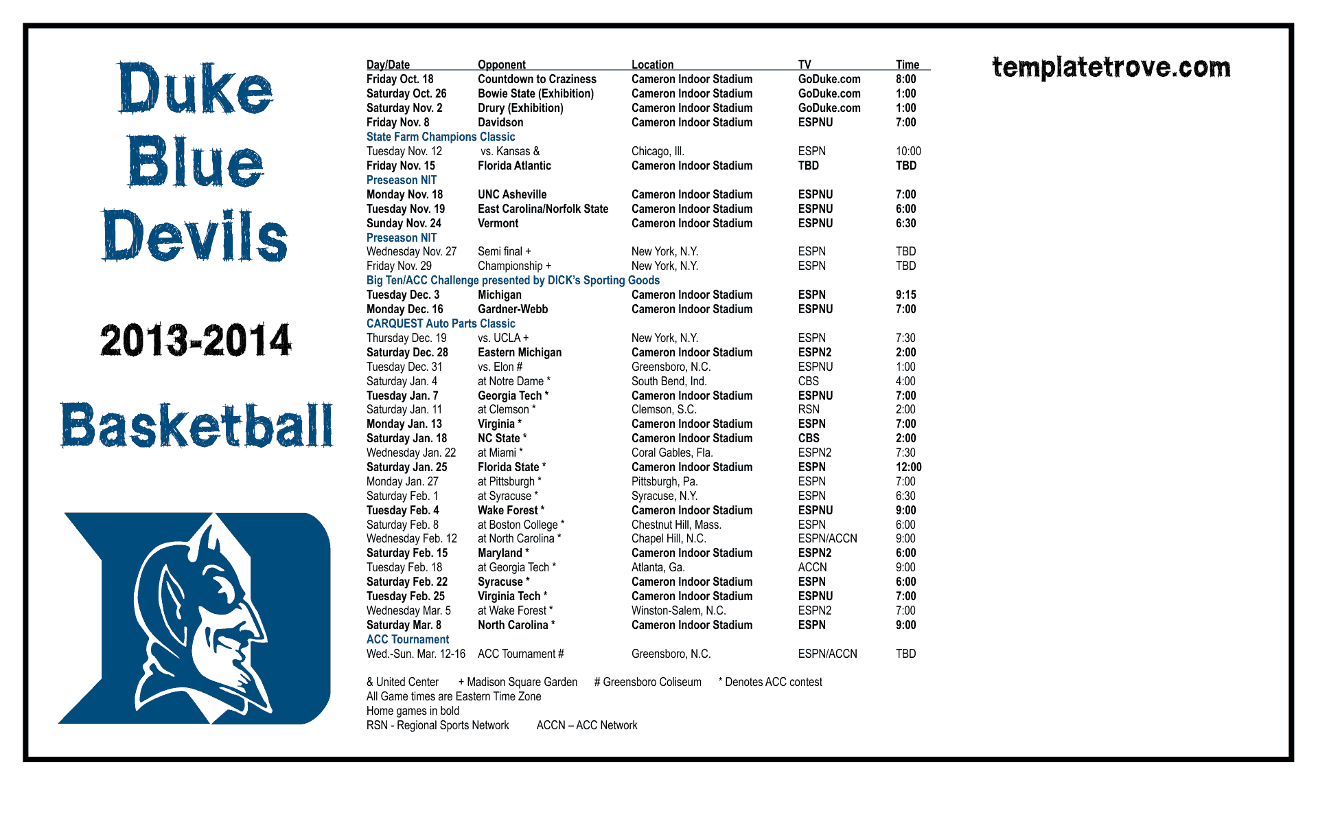 2013 2014 College Basketball Desktop Wallpaper Schedules