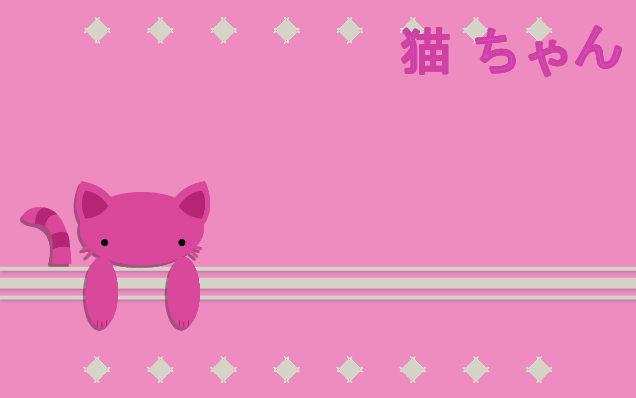 Pink Neko Chan Wallpaper By Sayuri Hime