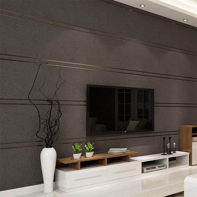 Modern Simple Suede Marble Stripes Wallpaper For Walls Roll Papel