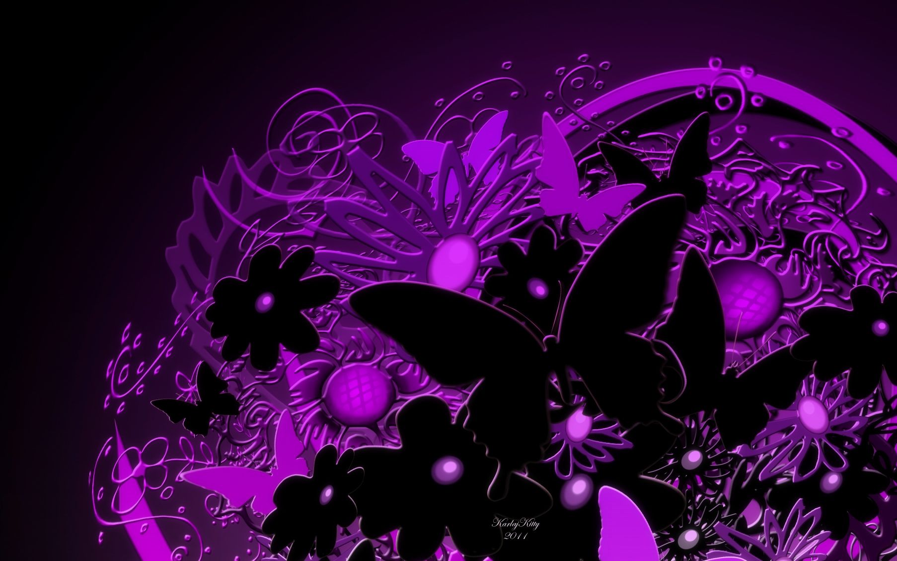Purple Butterfly Desktop Wallpaper HD DlwallHD Kunst