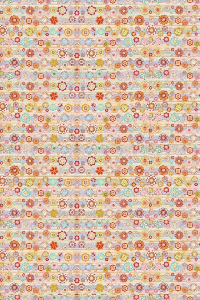 HD Cute Circle Pink Pattern iPhone 4s Wallpaper Background