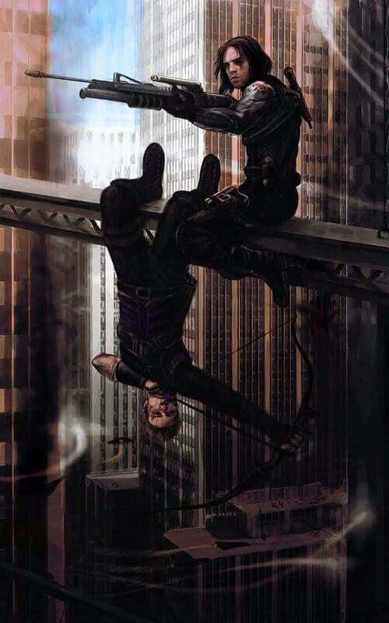 Get The All New Bucky Barnes iPhone Now Wallpaper