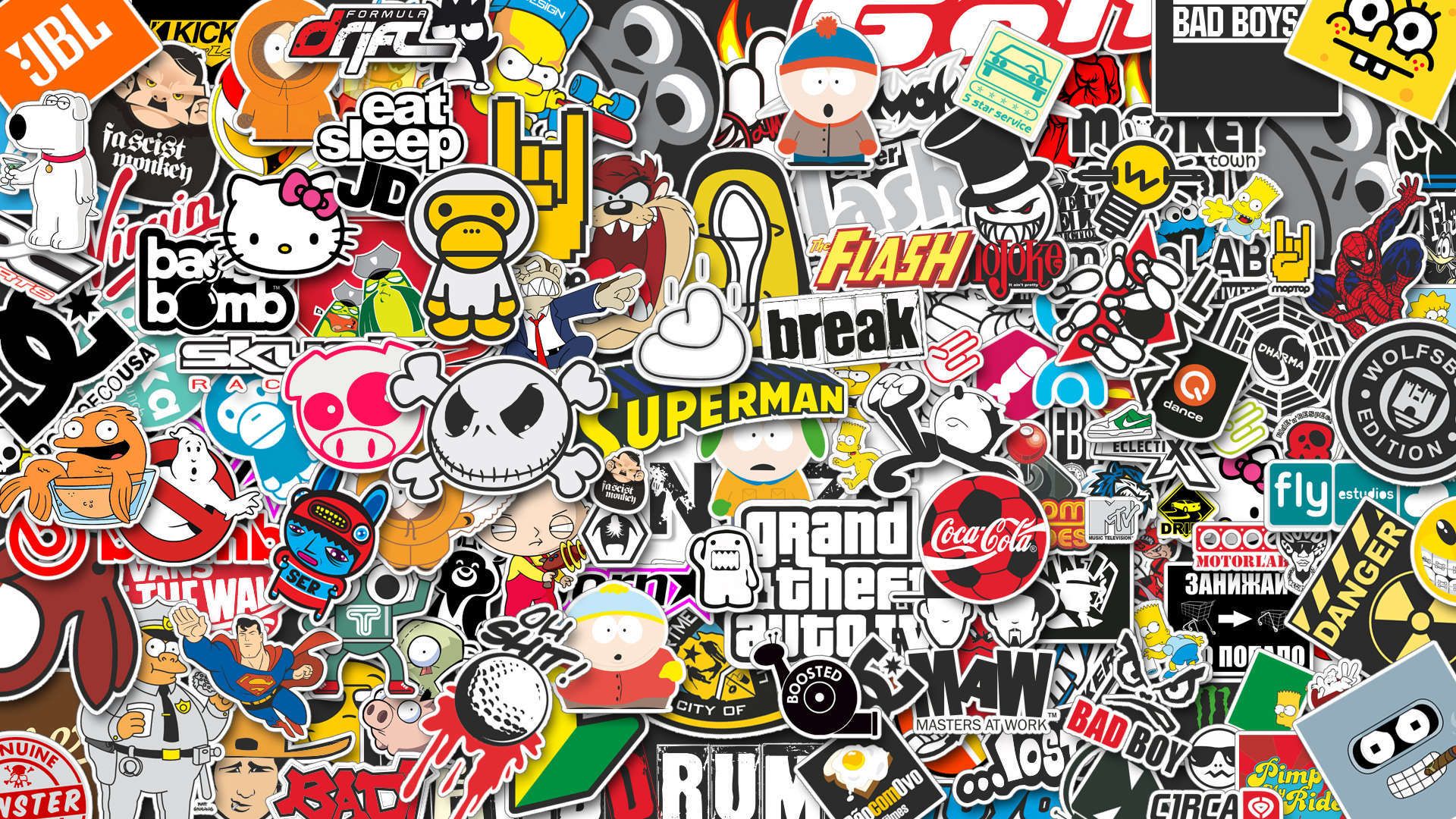 Stickers Wallpaper Top Background